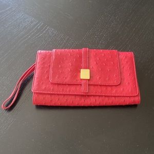 The Limited Red Clutch/Wristlet